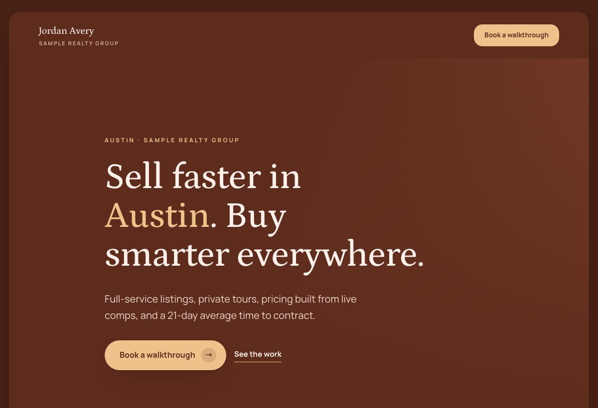 Clay example website